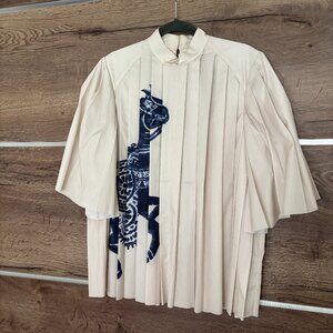 Alemais Rider Pleat Blouse - Size 12 UK/US 8